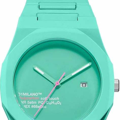 D1 MILANOD1 Milano Polycarbon Hot Aqua PCBJ31 Unisex Watch - Aquamarine Polycarbonate, 40.5mmWATCHESEcecile