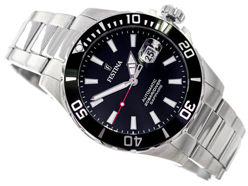 FESTINAFestina F20531/4 Diver Automatic Watch – 44mm Stainless Steel, Sapphire Crystal, 200m WRWATCHESEcecile