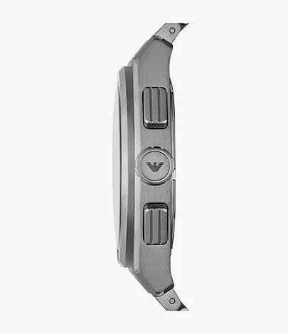 Orologio cronografo Emporio Armani AR11560 - Acciaio inossidabile argento, quadrante nero