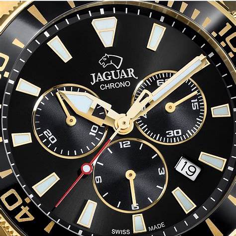 JAGUARJaguar Men's Swiss Quartz Chronograph Watch - Model J864/3, Gold - Tone Stainless Steel, Black DialWATCHESEcecile