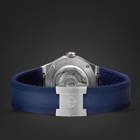 Baume & Mercier Riviera 10659 Orologio automatico GMT da uomo - Quadrante blu, cinturino in gomma blu