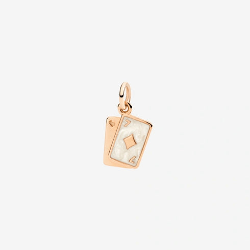 DODODodo Playing Cards Charm DMC5001CARDSEPB9R – 9K Rose Gold with EnamelJEWELRYEcecile