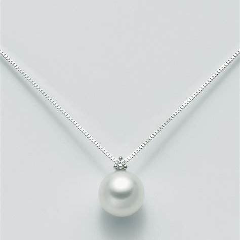 MILUNAMiluna PCI885BM_2V5 Women's Necklace - 18K White Gold with Pearl and Diamond PendantJEWELRYEcecile