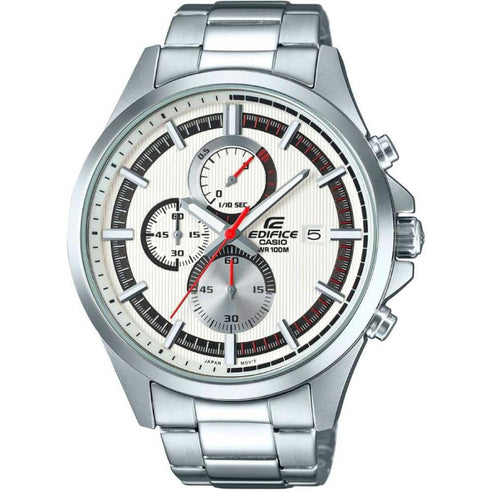 Reloj Casio Edifice EFV-520D-7A para hombre - Acero inoxidable, esfera blanca, 42 mm