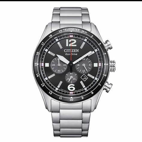 CITIZENCitizen CA4654 - 55E Eco - Drive Aviator Chronograph Watch - Black DialWATCHESEcecile