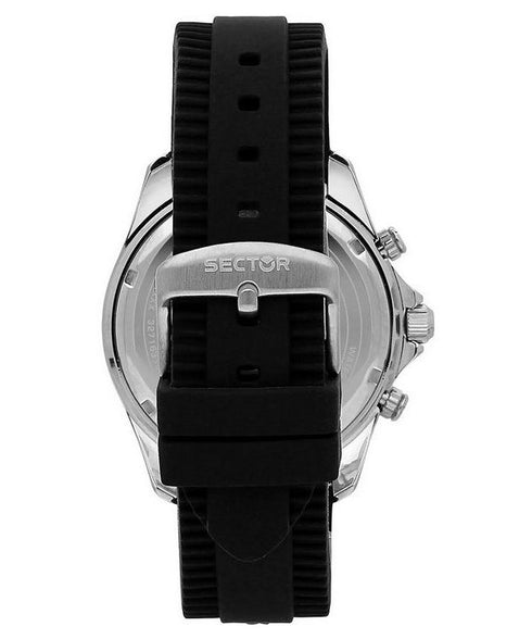 SECTORSector 650 Chronograph R3271631002 – 43mm Black Dial, Rubber StrapWATCHESEcecile