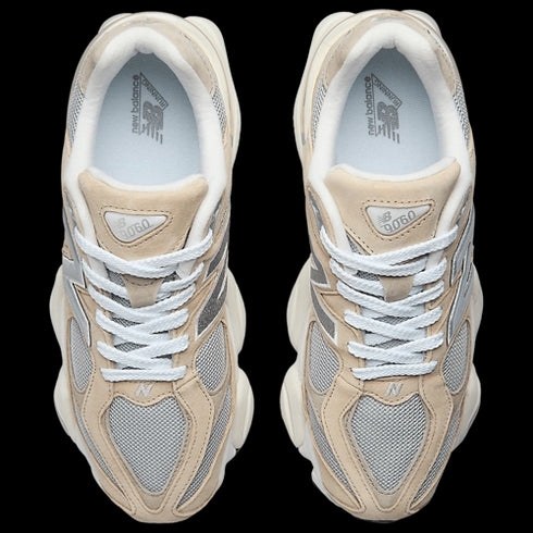 New Balance 9060 Marron Gris Argent Femme