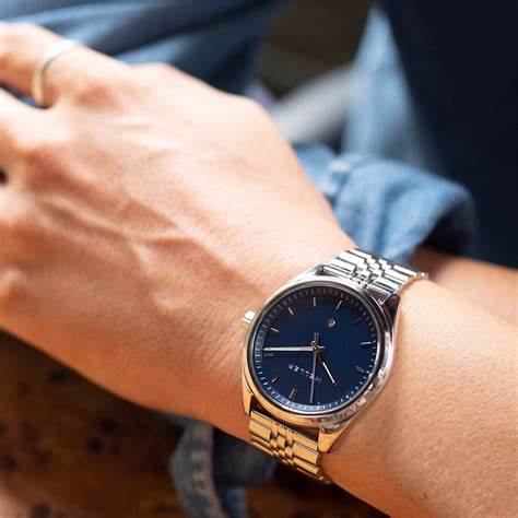 MELLERMeller Ekon Dag Blue 6PA - 3SILVER Men's Watch - Blue Dial, Silver Stainless Steel BraceletWATCHESEcecile