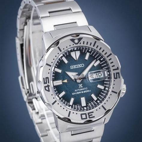 Seiko Prospex SRPH75K1 'Save the Ocean' Reloj Automático Hombre - Esfera Azul, Pulsera Acero