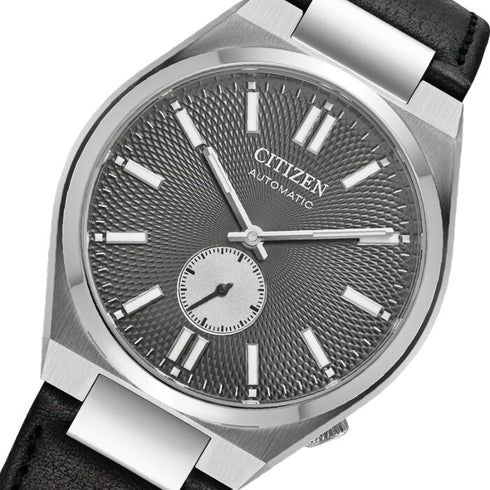 CITIZENCitizen Tsuyosa NK5010‑01H Men’s 40 mm Automatic Watch – Grey Guilloché Dial, Small Seconds, Sapphire Crystal, 50 m Water ResistanceWATCHESEcecile