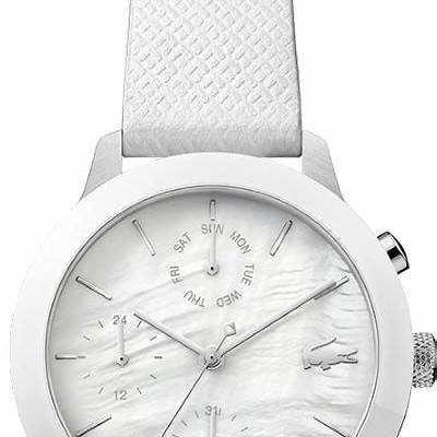 Lacoste 2001151 Reloj mujer - Correa silicona blanca, esfera blanca, 36mm