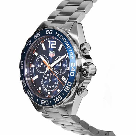 TAG Heuer Formula 1 Cronógrafo CAZ1014.BA0842 Reloj de cuarzo para hombre - Esfera azul, Brazalete de acero inoxidable