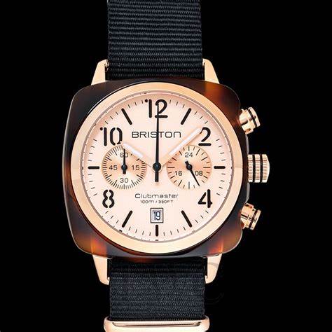 BRISTONBriston Clubmaster Classic Chronograph 40mm Rose Gold Dial Watch 14140.PRA.T.6.NBWATCHESEcecile