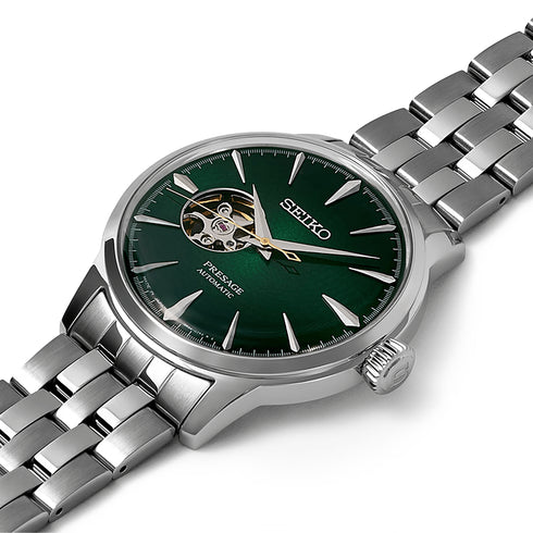 SEIKOSeiko Presage SSA441J1 Automatic Men's Watch - Green Dial, Stainless Steel BraceletWATCHESEcecile