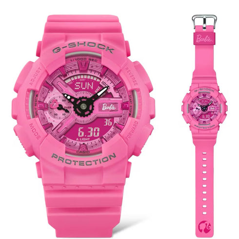 Casio G-Shock GMA-S110BE-4AER Montre femme Barbie™ Limited Edition - Résine rose,