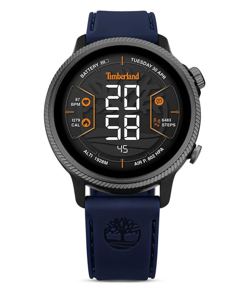 TIMBERLAND SMARTWATCHTimberland Trail Force S1 GPS Smartwatch TDIGB0064502 – Gray Case, Blue Silicone StrapWATCHESEcecile
