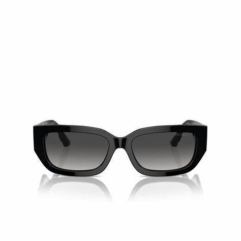 Jimmy Choo JC 5017 Damen-Sonnenbrille - 55mm, schwarzer Rahmen mit grauen Verlaufsgläsern