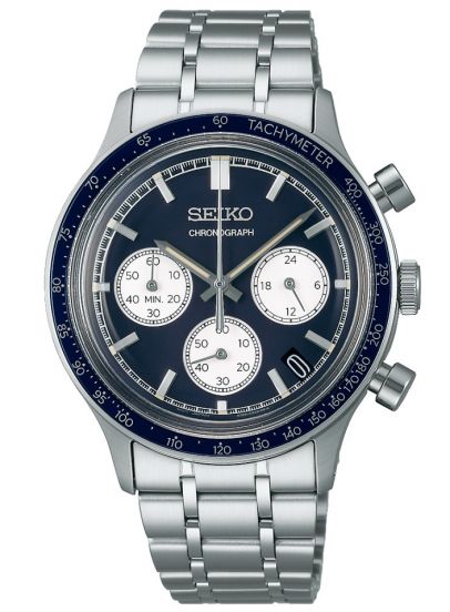 Seiko SSB477P1 Men’s Quartz Chronograph – Blue Dial, Stainless Steel, ~39 mm