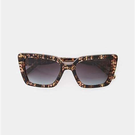 Marc Jacobs MARC 733/S H7P/98 Women's Sunglasses - Pattern Havana Frame, Gradient Brown Teal Lenses