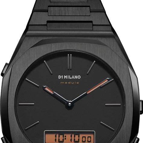 D1 MILANOD1 Milano Module 1385 D1 - DGBJ02 Men's Watch - Black Stainless Steel, Analog - Digital DisplayWATCHESEcecile