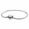 Pandora Moments 590719-19 Bracciale da donna - Catena a serpente in argento sterling con chiusura a cuore, 19cm