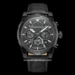 TIMBERLANDTimberland TDWGF0009402 Sherbrook Multifunction Watch – 46mm Black Steel, Black Leather StrapWATCHESEcecile