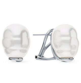 MAJORICAMajorica 08617 Women's Gold - Plated Silver Earrings with 12mm White Baroque PearlsBIJOUXEcecile