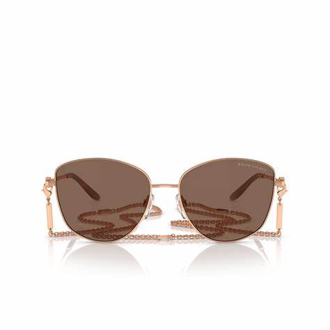 Ralph Lauren The Vivienne RL7079 915873 Women's Sunglasses – Rose Gold Frame, Brown Gradient Lenses