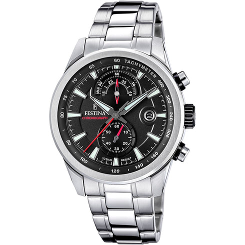 Festina F20694/6 Men’s Chronograph – 44 mm, Stainless Steel, 10 ATM