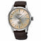 SEIKOSeiko Presage SSK041J1 'Acacia' Cocktail Time GMT Men's Watch - Champagne Dial, Brown Leather StrapWATCHESEcecile
