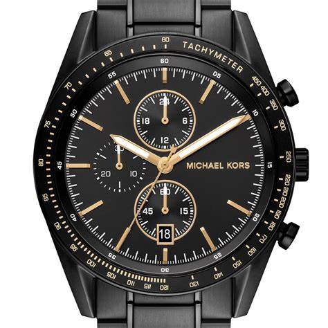 Michael Kors MK9113 Herren überdimensioniert schwarz Edelstahl Chronograph Watc