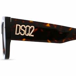 Dsquared2 D2 0031/S Unisex Sunglasses – Black Acetate Frame, Grey Lenses