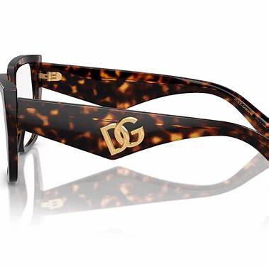 Dolce & Gabbana DG3373 502 55 Gafas de Mujer - Marco Habana