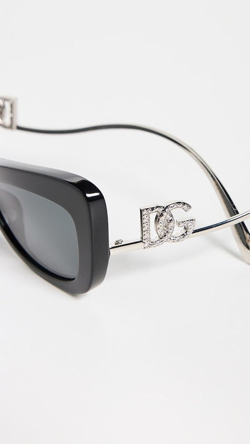 DOLCE & GABBANADolce & Gabbana DG4467B 501/87 Women's Sunglasses - Black Frame, Dark Grey LensesEYEWEAREcecile
