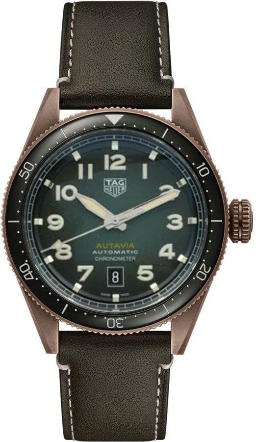 TAG HEUERTAG Heuer Autavia Calibre 5 WBE5190.FC8268 Men's Watch - Bronze Case, Green DialWATCHESEcecile