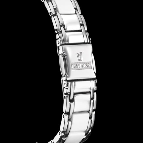 FESTINAFestina F20499/1 Women's Quartz Watch - White Dial, Ceramic & Steel BraceletWATCHESEcecile