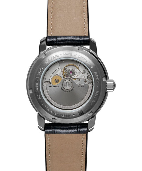 ZEPPELINZeppelin Friedrichshafen Automatic 8568 - 3 Men's Watch - Blue Dial, Blue Leather StrapWATCHESEcecile
