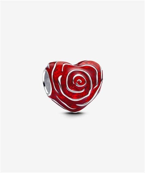 PANDORAPandora 793667C01 Spinnable Arrow Heart Dangle Charm – Sterling Silver, Red OpalBIJOUXEcecile