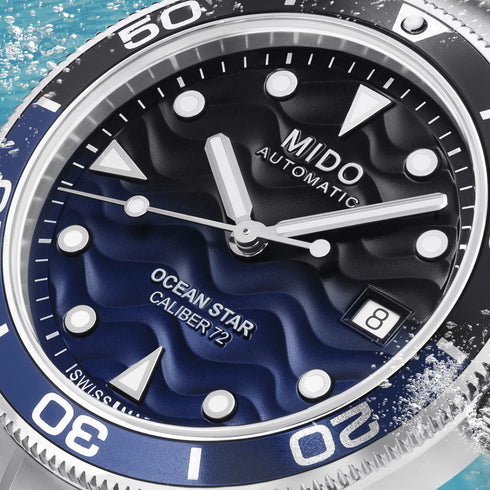 MIDOMido Ocean Star 39 M026.907.11.041.00 Automatic Men's Watch – Blue Dial, Stainless Steel BraceletWATCHESEcecile