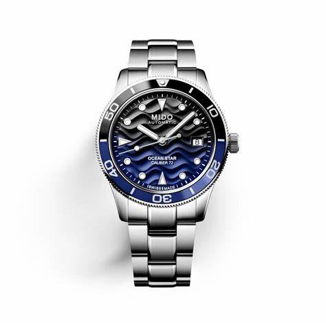 MIDOMido Ocean Star 39 M026.907.11.041.00 Automatic Men's Watch – Blue Dial, Stainless Steel BraceletWATCHESEcecile