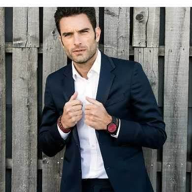 FRANK 1967Frank 1967 7FW - 0002 Men's Watch - Black Leather Strap, Red Dial, 42mmWATCHESEcecile