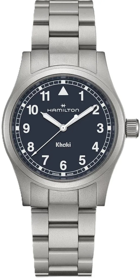 Hamilton Khaki Field Quartz 38mm H69401140 - Stainless Steel Bracelet, Blue Dial