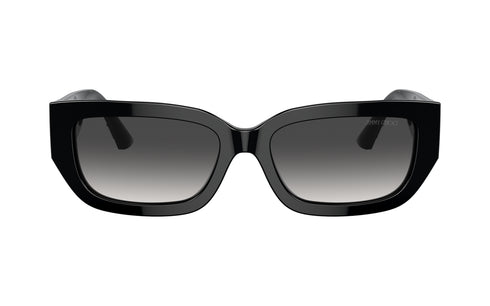 Jimmy Choo JC 5017 Damen-Sonnenbrille - 55mm, schwarzer Rahmen mit grauen Verlaufsgläsern