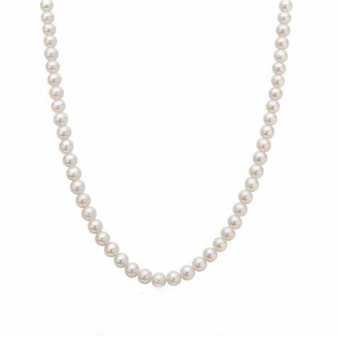 MILUNAMiluna 1MPA555_50NL587 Women's Pearl Necklace - 18K White Gold, 5 - 5.5 mm White Freshwater PearlsJEWELRYEcecile