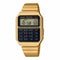CASIO & VINTAGECasio Vintage CA - 500WEG - 1AEF Unisex Watch - Calculator, Black Dial, Stainless Steel BraceletWATCHESEcecile