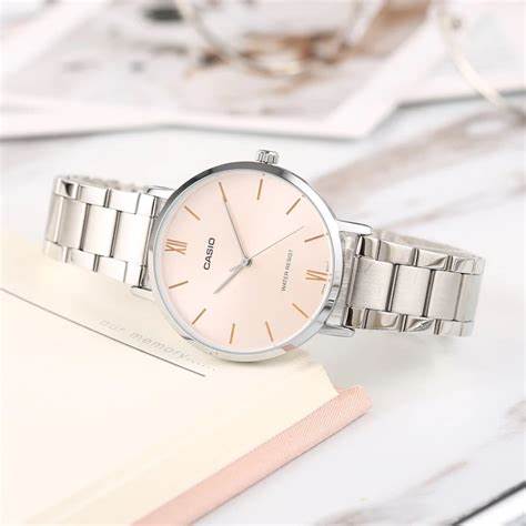 CASIO & VINTAGECasio LTP - VT01D - 4BUDF Women's Stainless Steel Watch – Pink DialWATCHESEcecile