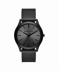 Michael Kors MK1085SET Set de regalo de reloj y tarjetero Runway Slim en tono negro para hombre