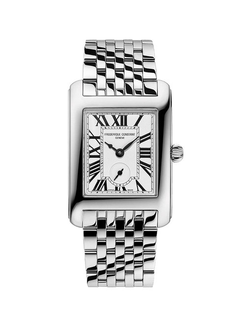 FREDERIQUE CONSTANTFrederique Constant Classics Carrée FC - 235S2C6B Watch – Silver Dial, Stainless Steel BraceletWATCHESEcecile