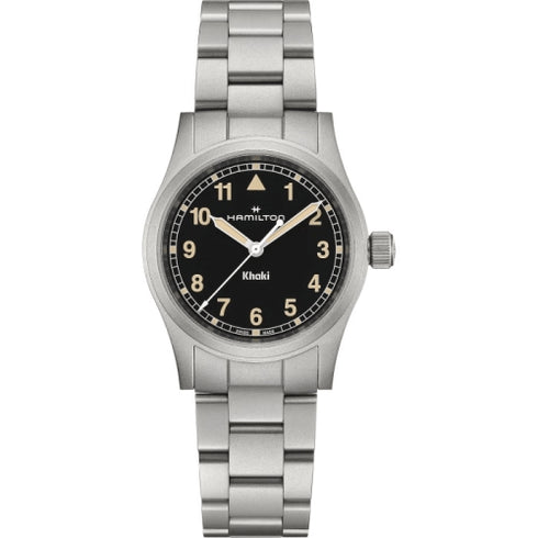 HAMILTONHamilton Khaki Field Quartz H69301131 33mm Stainless Steel Watch - Black Dial, Metal BraceletWATCHESEcecile