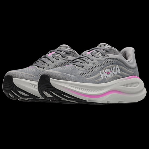 Hoka Bondi 9 Gris Rose Femme